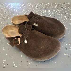 Birkenstock Dark Brown Suede Loafers